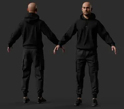 Urban Streetwear Male Character