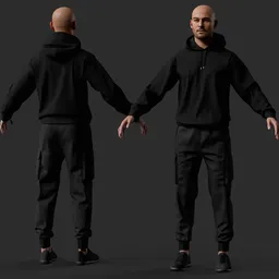 Urban Streetwear Male Character