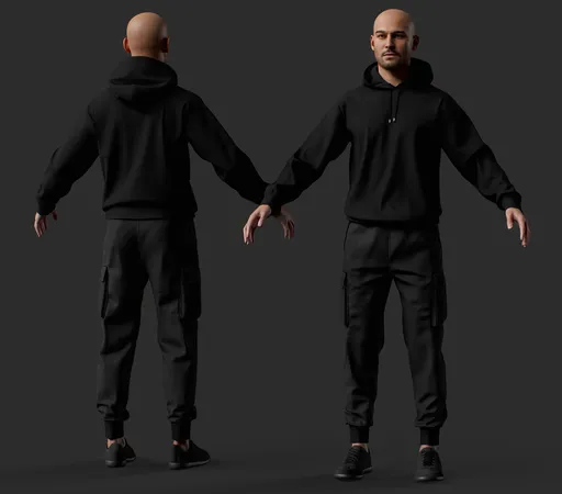 Urban Streetwear Male Character