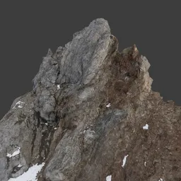Rugged Mountain Rock Photoscan
