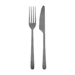 Old Metal Knife and Fork