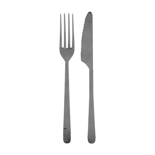 Old Metal Knife and Fork