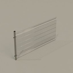 Rigid panel fence