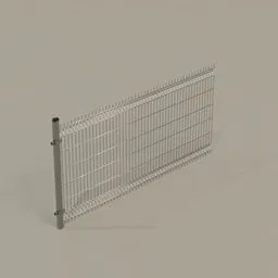 Rigid panel fence