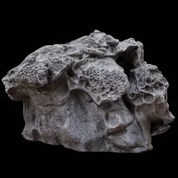 Mushroom lime rock PBR Photogrammetry