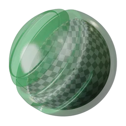 Green Transparent Plastic