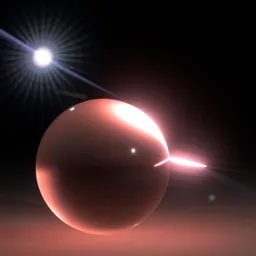 Glare, lens flare REALISTIC