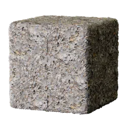 High-res PBR texture of wood chips for 3D rendering in Blender, suitable for ground surfaces.