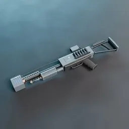 Sci Fi Shotgun Weapon