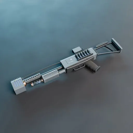Sci Fi Shotgun Weapon