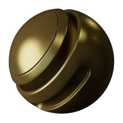 High-quality vintage brass patina PBR material for Blender 3D, single-node procedural shader for various applications.