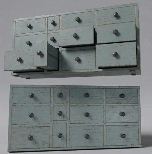 Vintage Primitive Small Cabinet