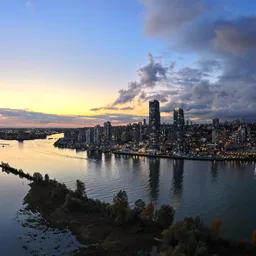Cityscape Skyline Cloudy Twilight