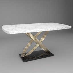 Marble Dining Table With Rings