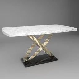 Marble Dining Table With Rings