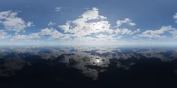 Sunny Cloudy Day Ocean