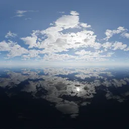 Sunny Cloudy Day Ocean