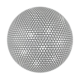 Black Hexagonal Plastic Net