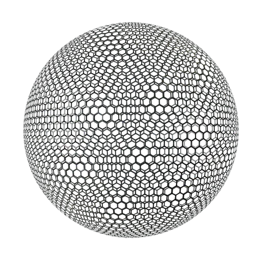 Black Hexagonal Plastic Net