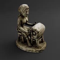 Bobbin Lace Craftswoman Figurine