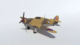 Low Poly Hawker Hurricane MK IIC