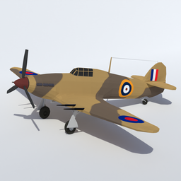 Low Poly Hawker Hurricane MK IIC