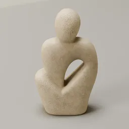 Sandstone Seated Figure Sculpture
