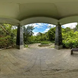 Gazebo on a cloudy day