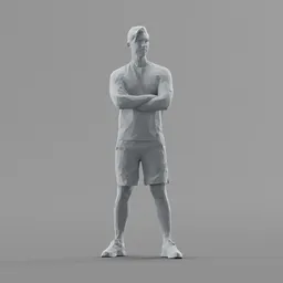 Lowpoly Male Standing