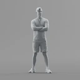 Lowpoly Male Standing