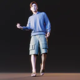 Young western male human