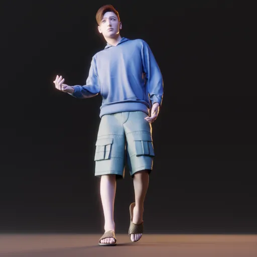 Young western male human