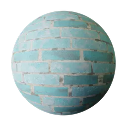 Aqua Blue Brick