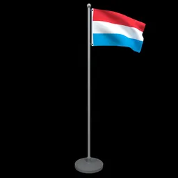 Animated Flag of Luxembourg