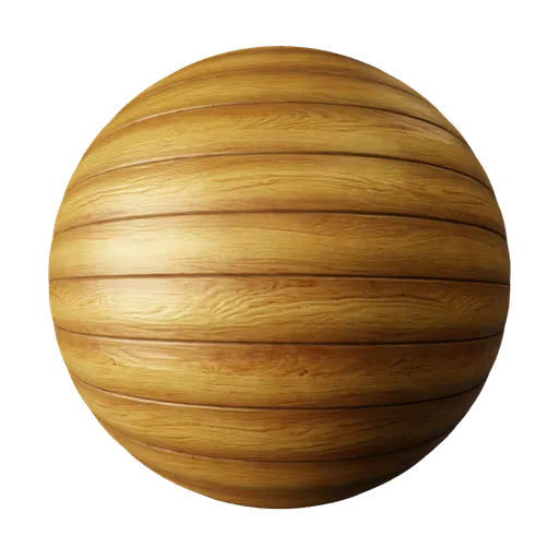 2K PBR wooden cladding texture for Blender 3D with realistic displacement, ideal for wood material rendering.