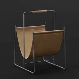 Leather Magazine Rack