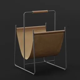 Leather Magazine Rack