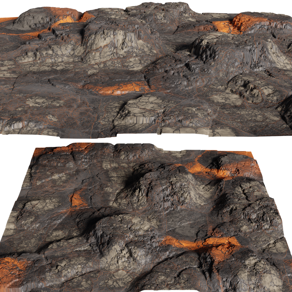 Volcano Dunes | FREE Terrains models | BlenderKit