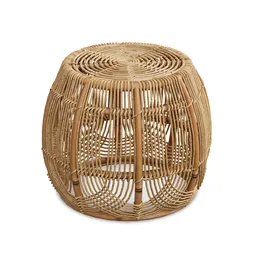 Intricately woven rattan 3D model, versatile furniture piece for Blender rendering.