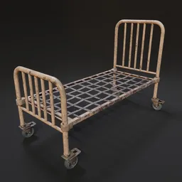 Vintage Industrial Hospital Bed