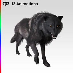 Black Wolf Animated