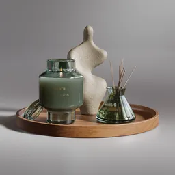 Set Decor - Difuser - Candle - Statue