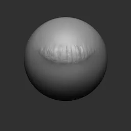 NS Lower Lip sculpt brush effect for 3D modeling detail work in Blender.