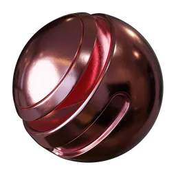 Pink Scratched Painted Steel