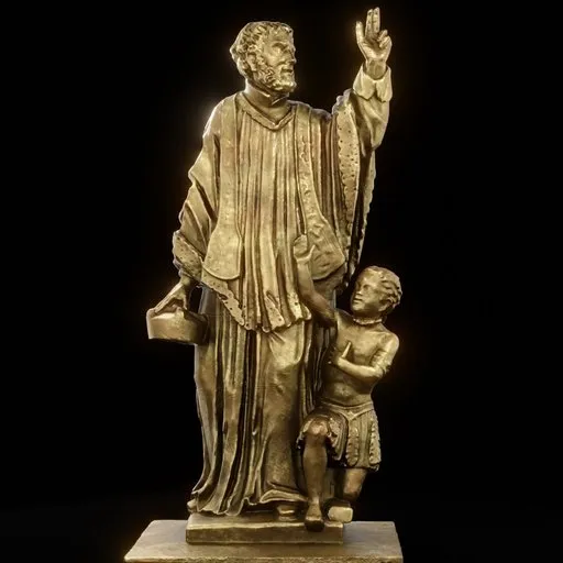 statue of Brass St Francis Xavier