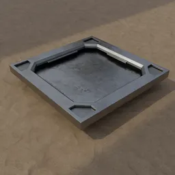 Sci-Fi Industrial Recessed Panel