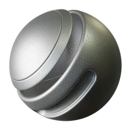 Silver Metal with Subtle Dimples