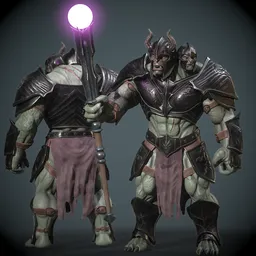 Two-Headed  mage Ogre