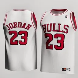 Michael Jordan Bulls White Jersey