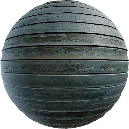 Blue Painted Planks